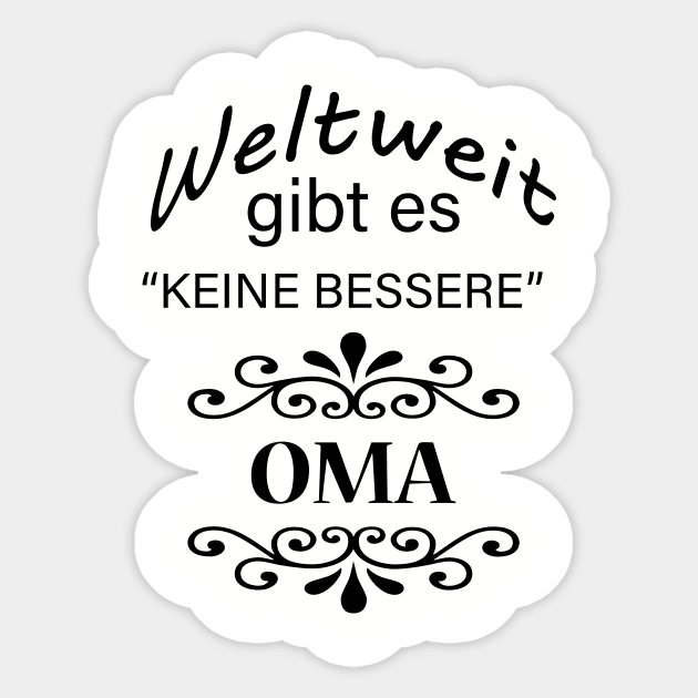 Keine Bessere Oma Sticker by PandLCreations